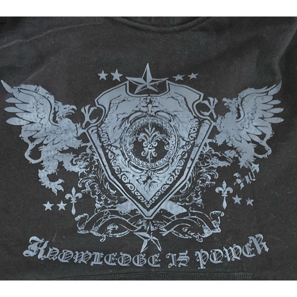 NWT LL Cool J Knowledge is Power Black Fleece Hoodie Size M - Picture 3 of 7